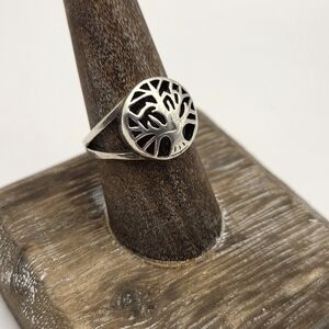 Marked 925 Silver- Tree of Life Ring Size 8.5